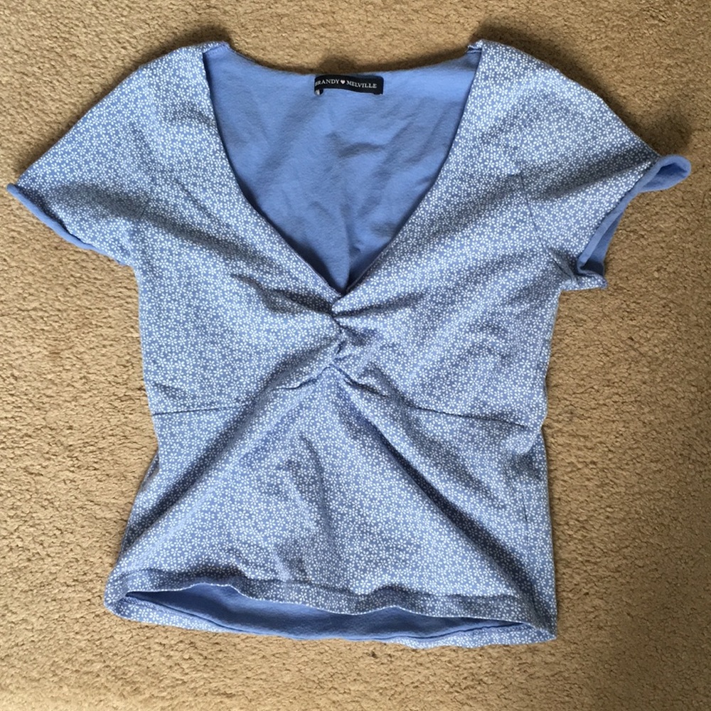 Blue floral Gina top!